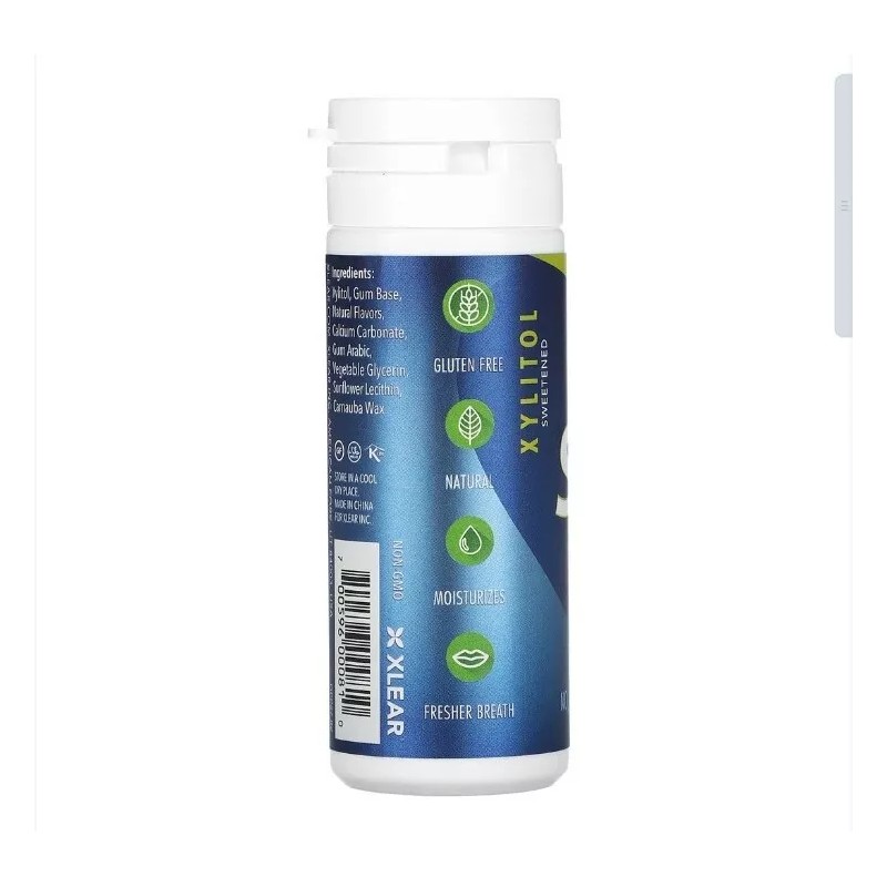 SPRY GUM Xylitol Gum PEPPERMINT Sugar Aspartame Free 162 Pcs