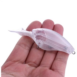 Unpainted Crankbaits Blank Lures Fishing Hard Lures Square Bill Hard Plastic Bait Lure
