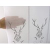 Clever-Kauf-24 Net Curtain Country House Stag Embroidered Bistro Curtain Height