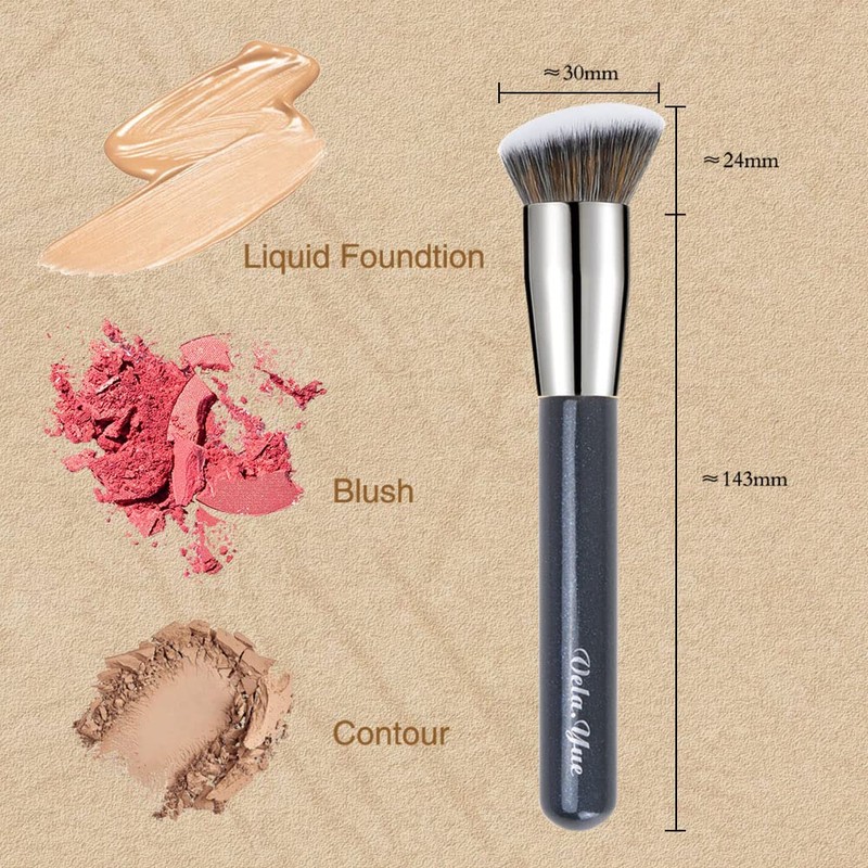 Vela.Yue Foundation and Concealer Brush, 2-Piece Makeup Brush Set for