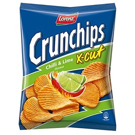 Xcut Crisp Chilli & Lime 130g Pack of 8 from Lorenz