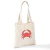 CafePress Red Crab Tote Bag Natural Canvas Tote Bag, Reusable