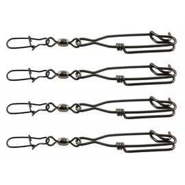 Longline Fishing Snap Clips High Strength Stainless Steel Floatline Tuna Clips Branch Hangers with Duo Lock Snap Swivels Saltwater Fishing Long Line Clips Longline Decoys 10pcs