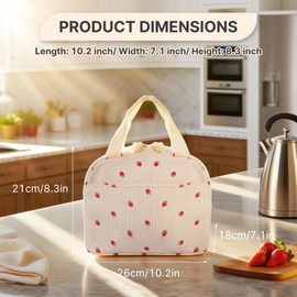 ALICEEDG Insulated Lunch Bag, Cool Bag Small for Women Men, Lunch Bag, Thermal Bag with Foil Lining, Cool Bag Girls with Bottle Holder, Lunch Bag, Picnic Bag for Women and Men, 9.8 L