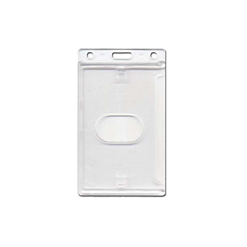 ID Card It Rigid Clear Enclosed Vertical Identity ID Card