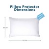 Pillow Protector with Zipper, Cotton Pillow Cover