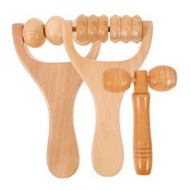 FOMIYES Wood Roller Massager for Body 1 Set Facial Massage Roller Leg Massager Material Safe Comfortable