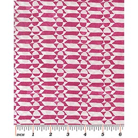Contempo Precious Metals Arrows Cotton Fabric Geometric Pink by The Yard