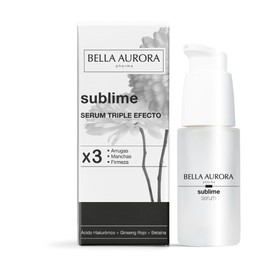 BELLA AURORA - Sublime Serum mit Dreifacheffekt, 30 ml, Anti-Falten- und Anti-Flecken-Serum, verleiht der Haut Festigkeit und Elastizität, hellt das Gesicht auf, mit Hyaluronsäure, rotem Ginseng und