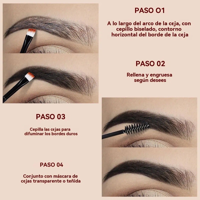 Gel Tinte Cejas Peel-off Resistente Al Agua 24h Pelado Fácil