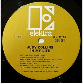 Judy Collins - In My Life - Vintage Vinyl LP 1970 Elektra EKS-74027 - Near-Mint!