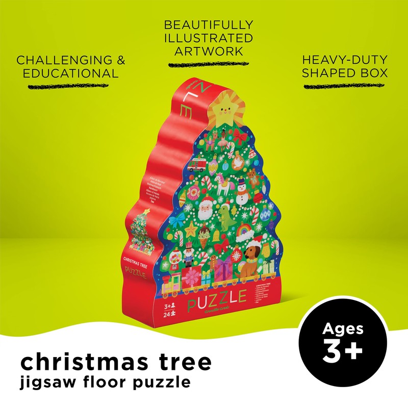 Crocodile Creek 24 Pc Puzzle/Christmas Tree