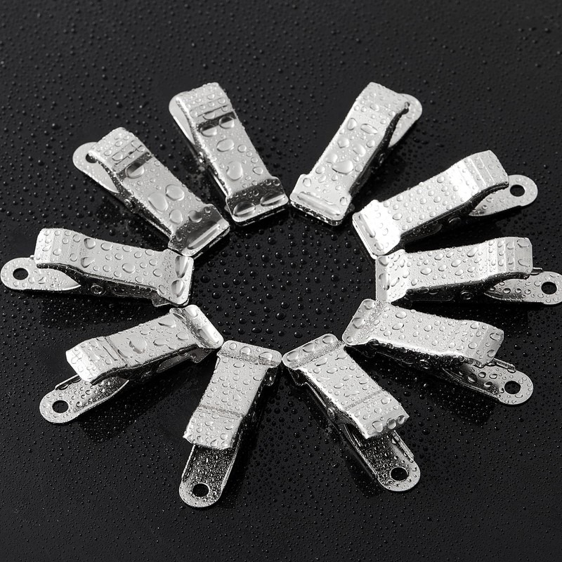 Metal Mini Clamps Mini Spring Clamp Crocodile Alligator Clips Silver