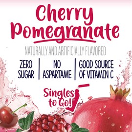 Welch's Singles To Go Drink Mix Cherry Promegranate, 6 Boxes with 6 Packets Each- 36 Total Servings