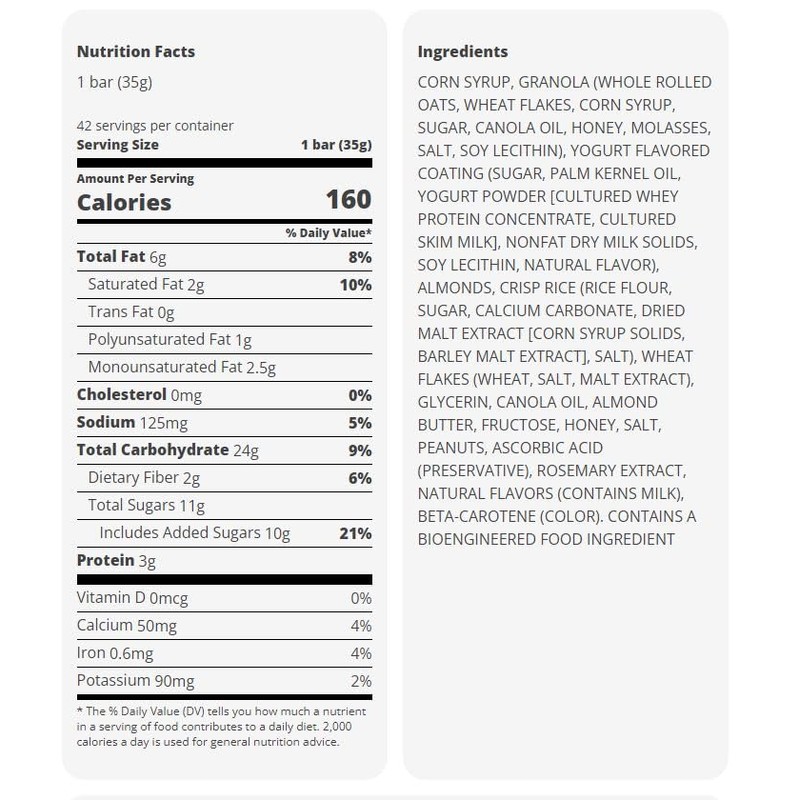 HEB H‑E‑B Sweet & Salty Almond Granola Bars