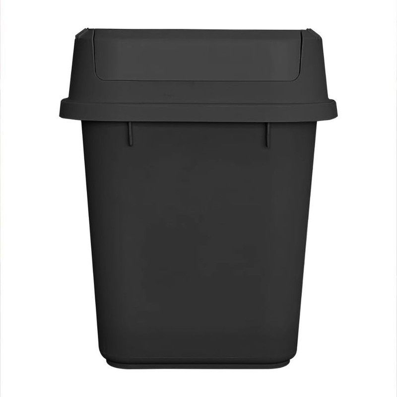 Sablon Bote de Basura Rectangular 13L Negro con Tapa