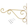 Hanging Plant Bracket 9.8inch, Gold Plant Hooks Plant Hanger Bracket