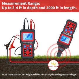 Underground Cable Locator, Rocky Mars Cable Tester Wire Tracker, NF826 Underground Wire Locator for Dog Fence Cables, Test Short Circuit Breaker of Wall