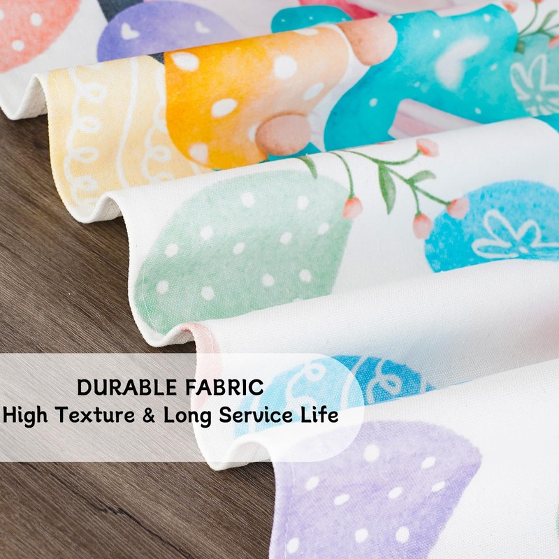 ANOTION Easter Table Runner, Table Runner 72 Inches Long, Easter