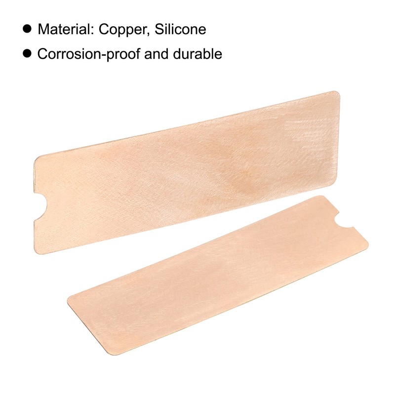 sourcing map Copper Heat Sink with Thermal Pad Rubber Ring