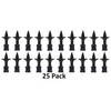Black Plastic 5/8" Trident Spear Finial Fence Topper for Wrought