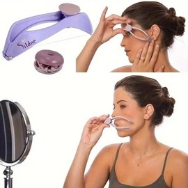 미용 목적을 위한 얼굴 스레딩 기능을 갖춘 휴대용 보라색 털 제거제 Portable Purple Hair Remover with Facial Threading Function for Beauty Purposes