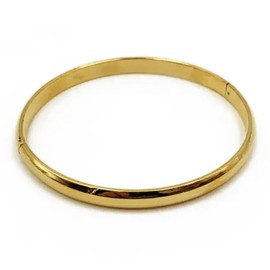 AT Jewellery - 14ct Yellow Gold Filled Plain Simple Openable Bangle