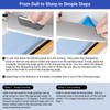 Whetstone Sharpening Stone Set, Dual Sided Grit 1000/6000 Knife Sharpener