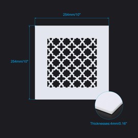 PATIKIL Air Vent Cover Grille for 7.5"x7.5" Duct Opening, Acrylic Glass (PMMA) Decorative Wall Ceiling Hole Cover Register for Home Ventilation Decor