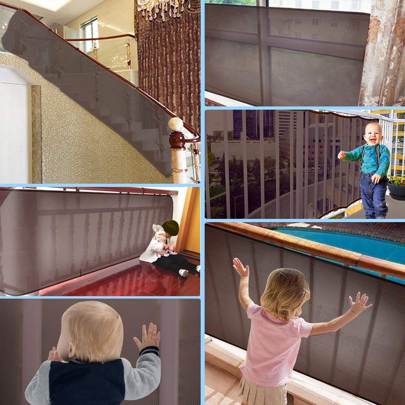 Revanom Child Safety Net, Balcony, Patios and Railing Stairs Netting,