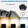 Leddictive 2 Pack LED Flood Lights Outdoor, 3CCT 3000/4000/6000K Selectable