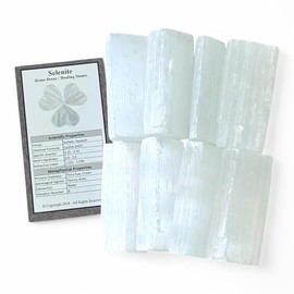 Pachamama Essentials Selenite Healing Stone - Crystal Stick for Healing, Reiki & Metaphysical Energy Drawing (2"-2.5" Long) (10, Stick)