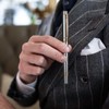 Keyzor Luxury Fountain Pen - Fancy (Silver) Pen 24K Gold