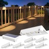 VOLISUN Solar Deck Lights 8 Pack, Warm White Glow LED