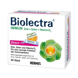 Hair Mess Biolectra Immune Zinc Selenium Vitamin D3 Orange Flavor 40 sachets x 3, 48g, 3 units / 헤어메스 바이오렉트라 이뮨 아연 셀레늄 비타민D3 오렌지맛 40포X3, 48g, 3개