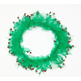 Midlee Wreath Jingle Bell Decorative Dog Collar (Medium)
