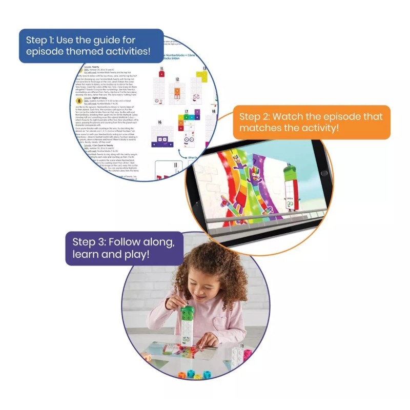 Hand2mind Set Del 11 - 20 Bloques Numberblocks Juguete Didáctico