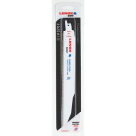 LENOX Tools 21221B960GR Gold Power Arc Demolition Reciprocating Saw Blade, For Demolition, Nail-Embedded Wood, Cast Iron, Fire & Rescue Cutting, 9-inch, 10 TPI, 25-Pack