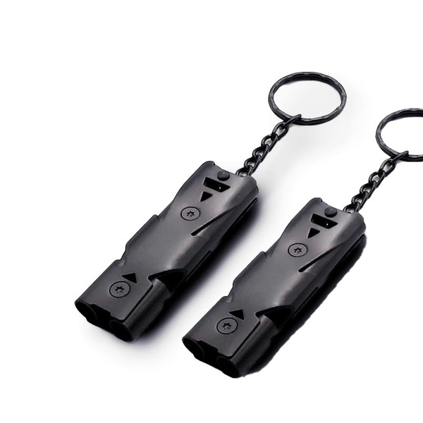 RUNGEASINI 2 Pc Emergency Whistles 150db Camping Super Loud Survival