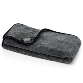 Wish United Twist Pile Extreme Absorbency Car Drying Detailing Soft Microfiber Towel 1000GSM (1-Pack, 33.4" x 29.5")