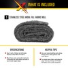 Xcluder Rodent Control Fill Fabric Roll, 4” x 10’ Stainless