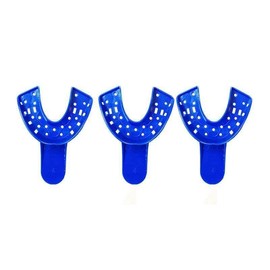 VSDent Dental Impression Trays - Pack of 12 Blue (Medium Lower # 4)