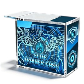 DEDC 1 Pack Acrylic ETB Protector Case 6mm Thick Clear Display Case with Slide Rail Design, UV Protection Storage Box for Sealed ETB Display