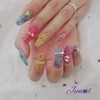 ⭐️ Flashstone handmade nail tips ✨ - Long Round Square