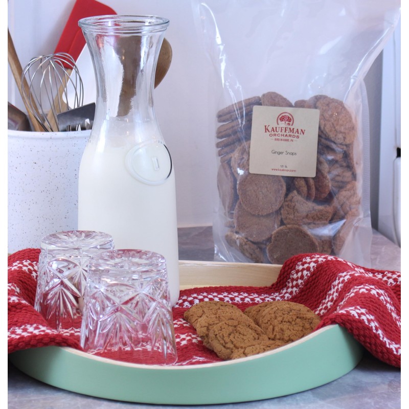 Kauffman Orchards Ginger Snap Cookies, Bulk 1.5 Pound Bag