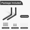 Ouvin Heavy Duty Shelf Brackets 6 inch 2 Pack Wall