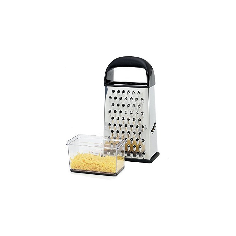 Good Cook Touch Stainless Steel Box Grater with Catcher