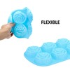 Silicone Rose Molds 5 Packs, 6-Cavity Non Stick Rose Flower