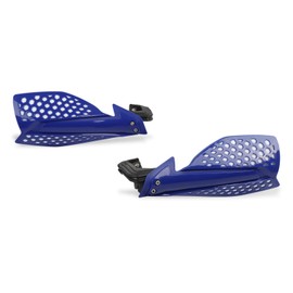 Worldmotop - Juego de protectores de mano para motocicleta, 22 mm, universal, para Yamaha Kawasaki, Suzuki, Honda, todoterreno, ATV, Dirt Bike Motocross (azul y blanco)