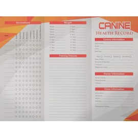 Discovergreen Puppy Vaccination Record Card (40 Pack, Large, 8.5" X 11") Puppy Shot Record, Pet Health Record